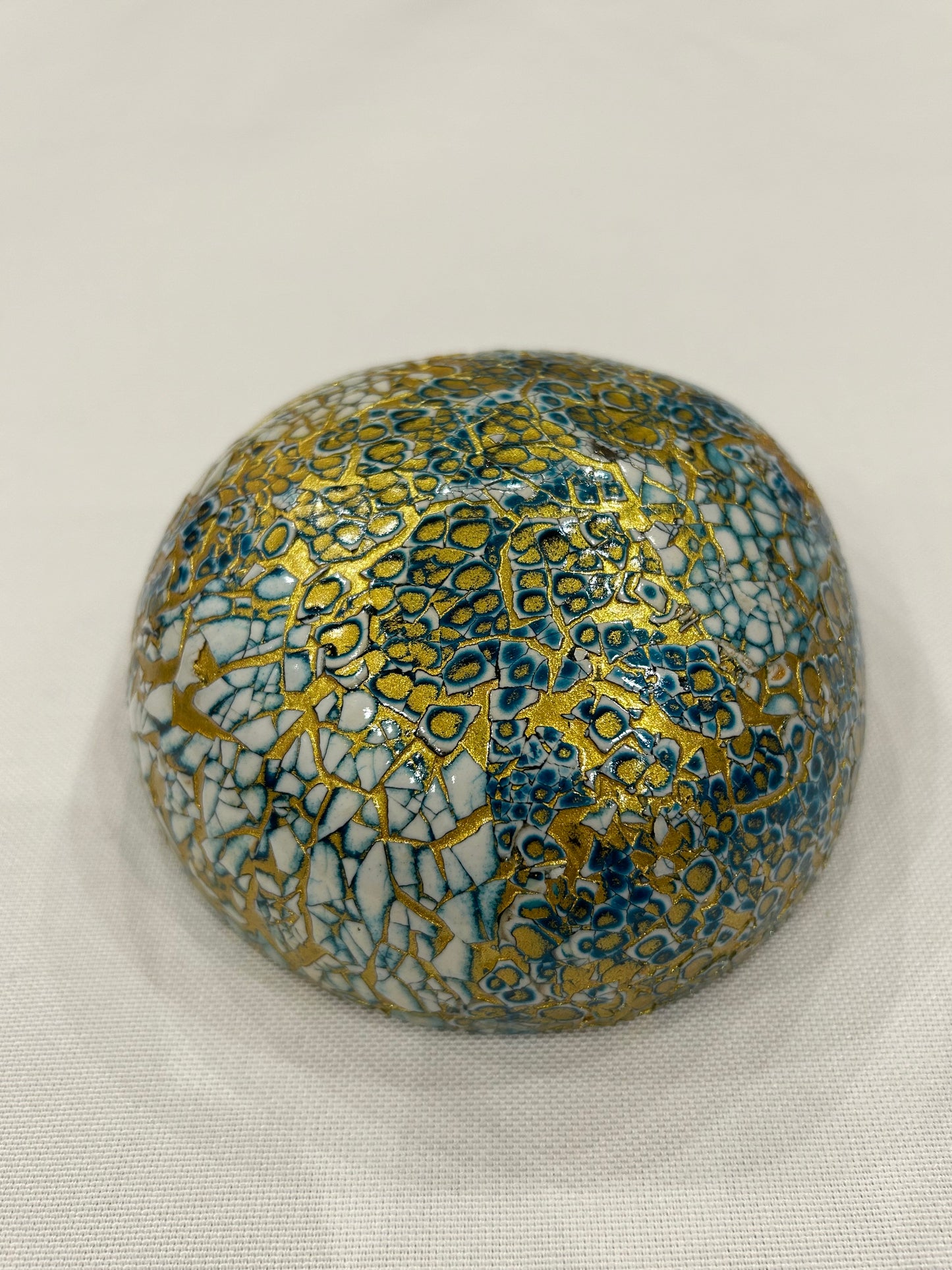 Glitzer Kokosnussschale hellblau