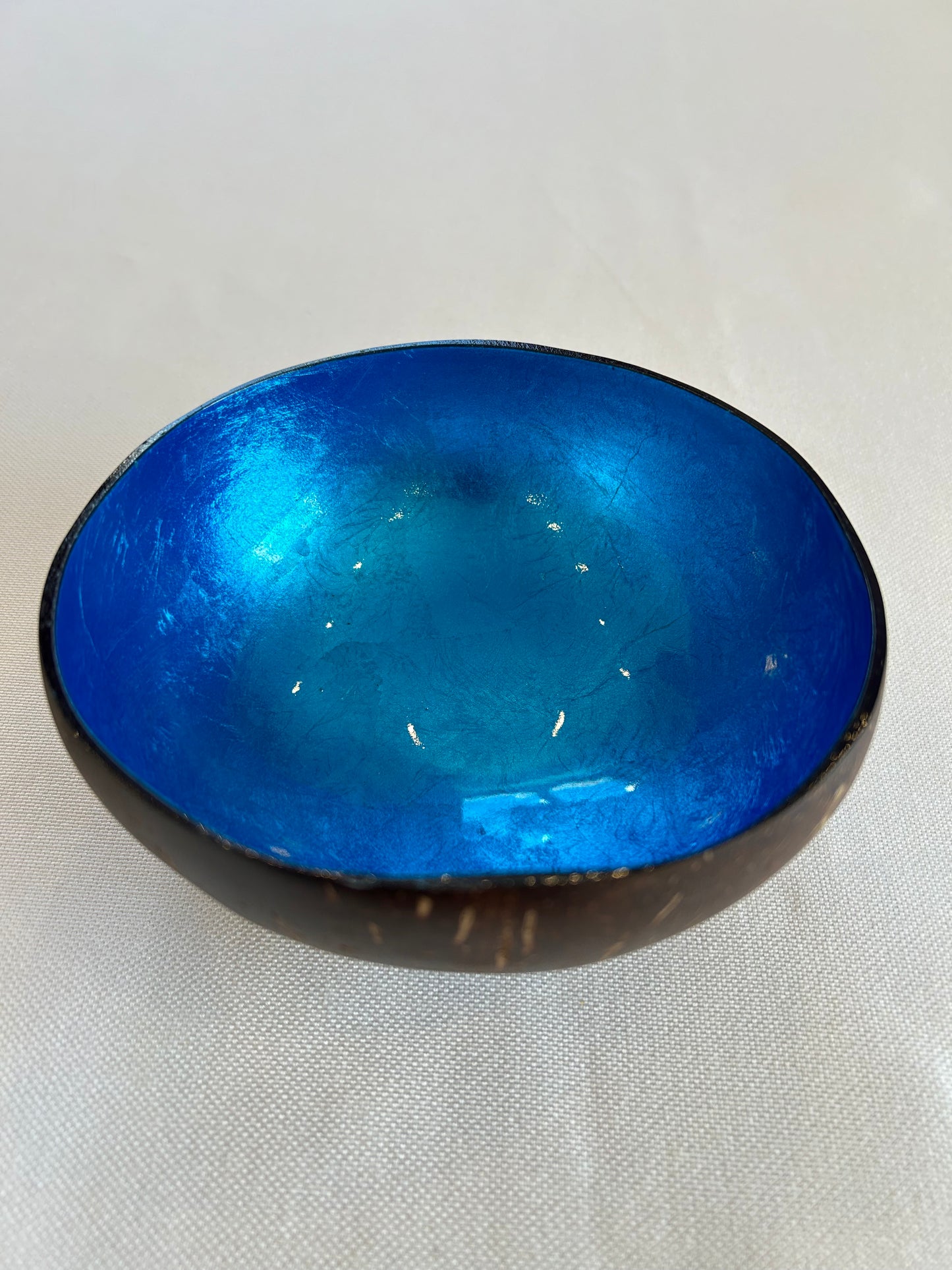 Kokosnussschale blau