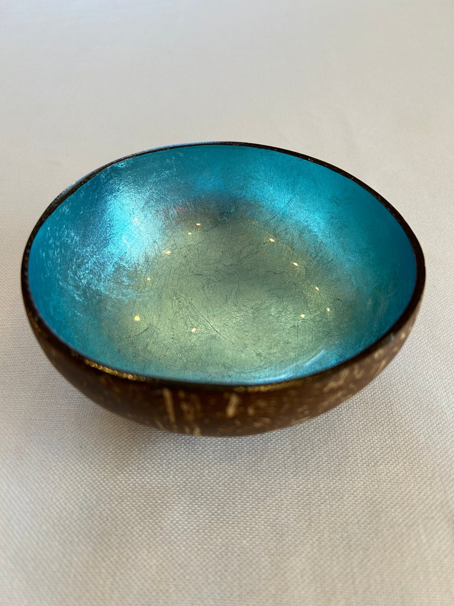 Kokosnussschale hellblau