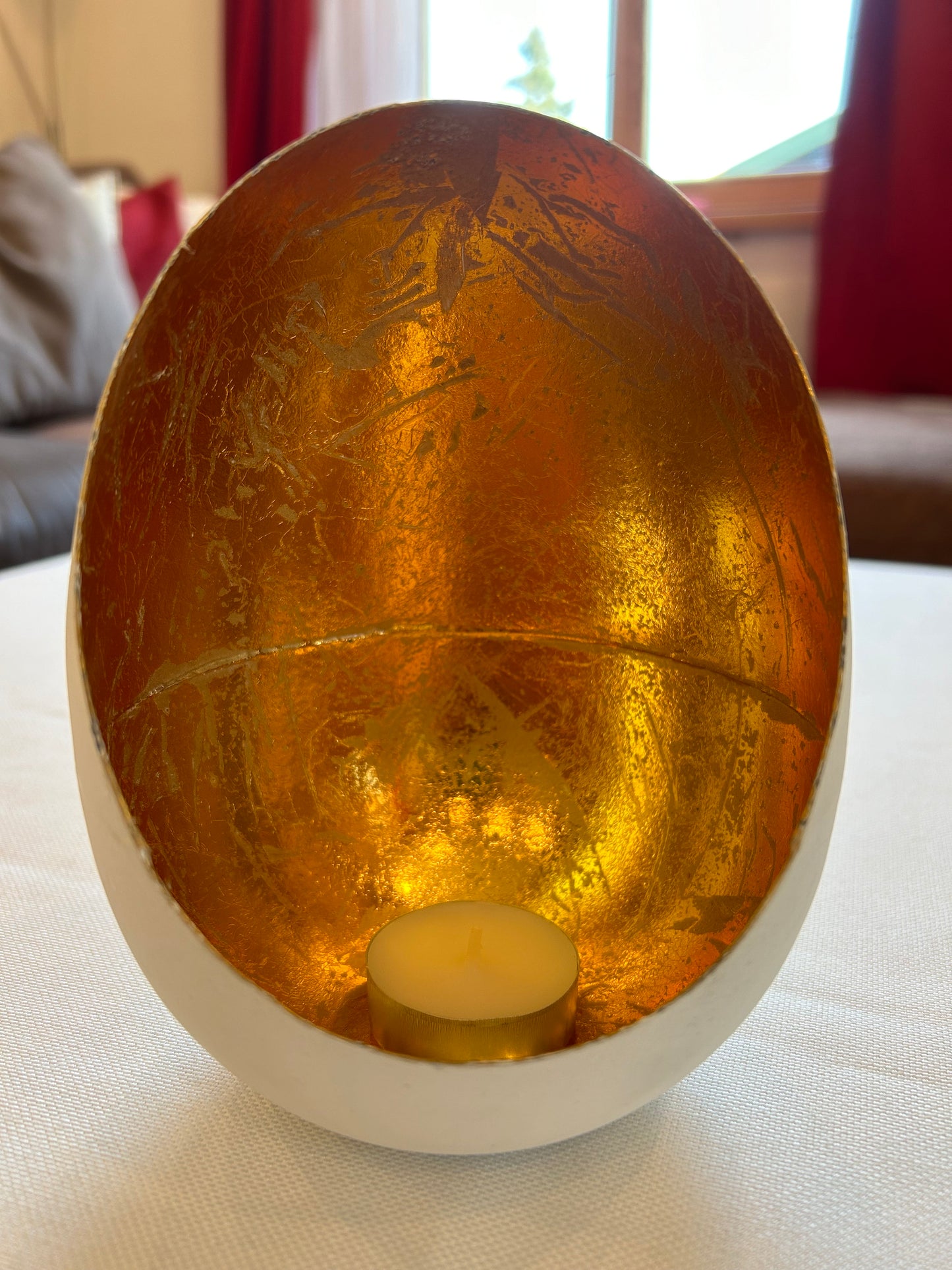 Teelichthalter Weiß