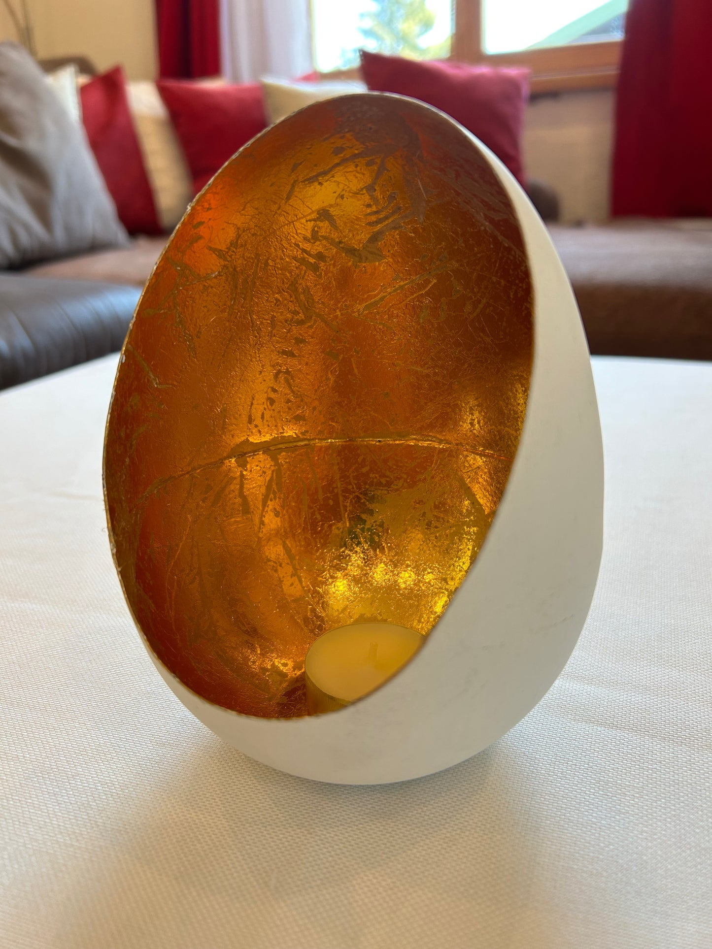 Teelichthalter Weiß