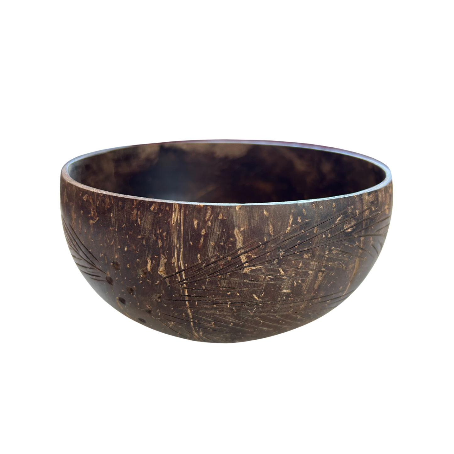 Kokosnussschale mit Muster