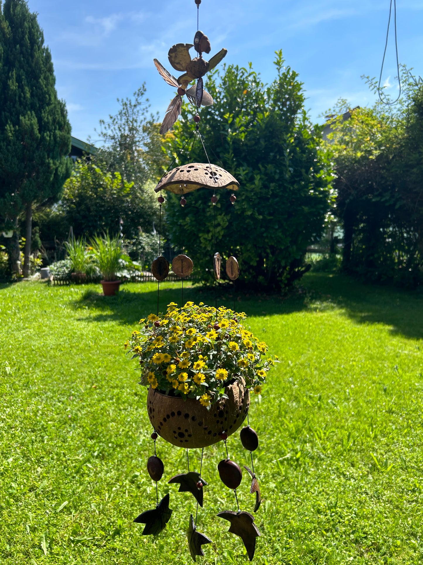 Windspiel/Blumenampel
