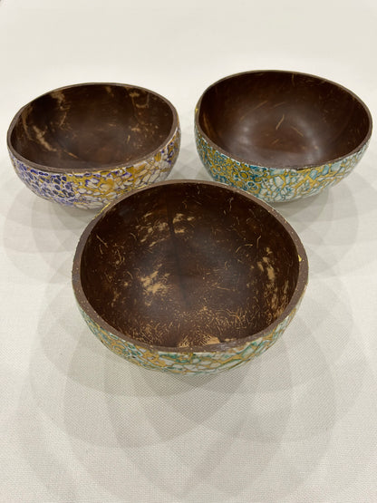 Glitzer Kokosnussschale lila