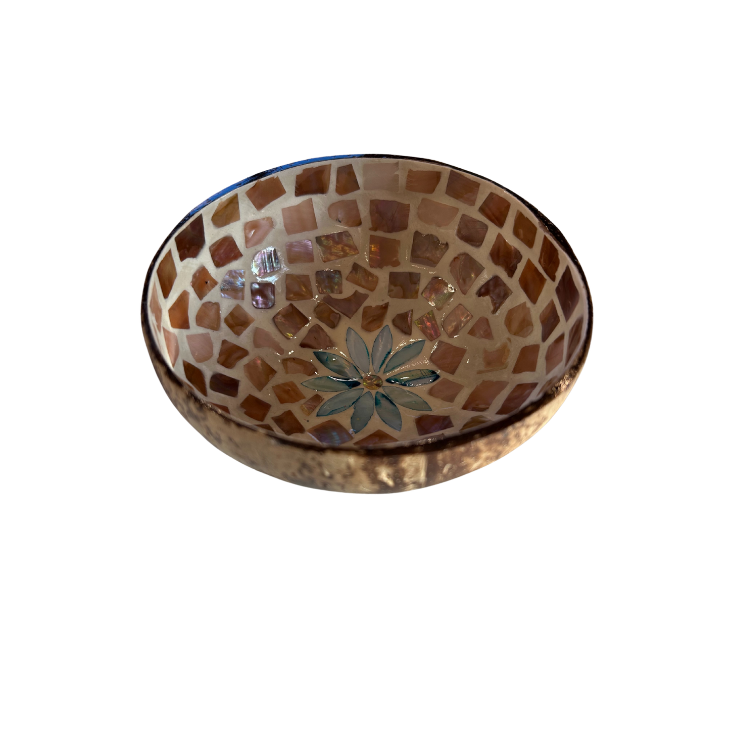 Kokosnussschale Perlmutt Blume