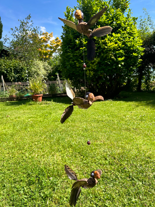 Windspiel 3er Vogel