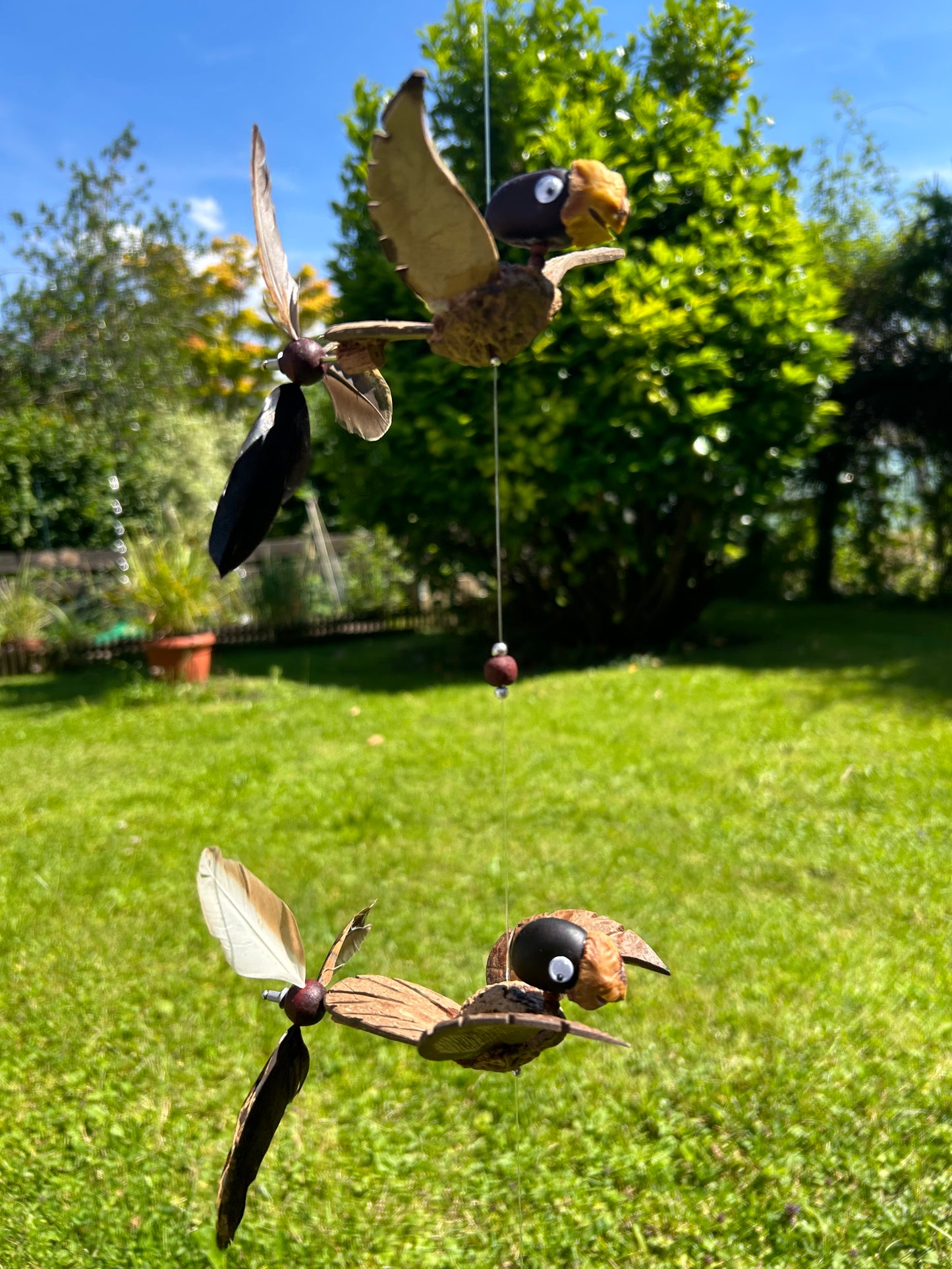 Windspiel 3er Vogel